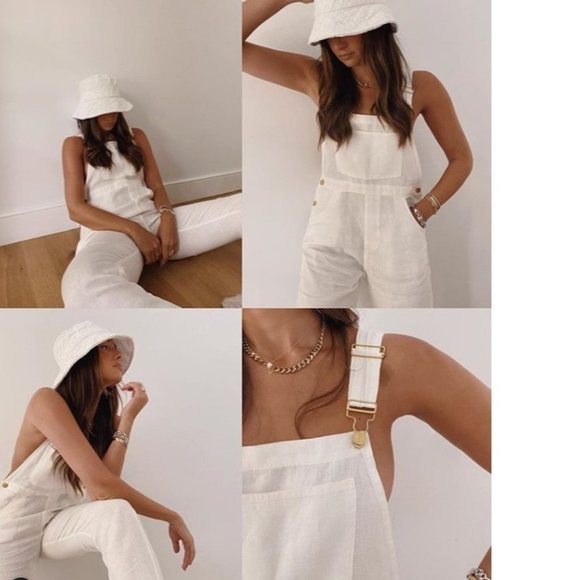 Jumpsuits | Weworewhat Linen Overalls 